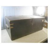 (CS) Vintage 1951 Wood Foot Locker ... (CS) Vintage 1951 Wood Foot Locker ...