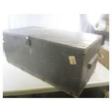 (CS) Vintage 1951 Wood Foot Locker ... (CS) Vintage 1951 Wood Foot Locker ...