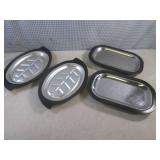(CSB) 4 Thermo Steak Platters 2 Eac... (CSB) 4 Thermo Steak Platters 2 Eac...