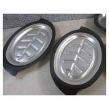 (CSB) 4 Thermo Steak Platters 2 Eac... (CSB) 4 Thermo Steak Platters 2 Eac...