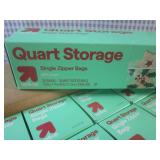 (CSB) 12 Boxes of Quart Size Zipper... (CSB) 12 Boxes of Quart Size Zipper...