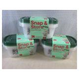 (CS) 3 - 3-Count 66oz Snap & Store ... (CS) 3 - 3-Count 66oz Snap & Store ...
