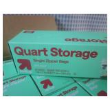 (CSB) 12 Boxes of Quart Size Zipper... (CSB) 12 Boxes of Quart Size Zipper...