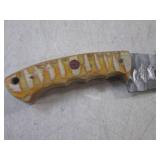 (FS) 8' Damascus Blade Knife with L... (FS) 8' Damascus Blade Knife with L...