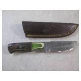 (FS) 8.25' Damascus Blade Knife wit... (FS) 8.25' Damascus Blade Knife wit...