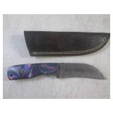 (FS) 7.75' Damascus Blade Knife wit... (FS) 7.75' Damascus Blade Knife wit...