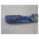 (FS) 7.75' Damascus Blade Knife wit... (FS) 7.75' Damascus Blade Knife wit...