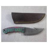 (FS) 8' Damascus Blade Knife with L... (FS) 8' Damascus Blade Knife with L...