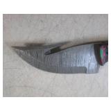(FS) 8' Damascus Blade Knife with L... (FS) 8' Damascus Blade Knife with L...