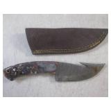 (FS) 8' Damascus Blade Knife with L... (FS) 8' Damascus Blade Knife with L...