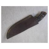 (FS) 8' Damascus Blade Knife with L... (FS) 8' Damascus Blade Knife with L...