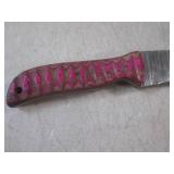 (FS) 8' Damascus Blade Knife with L... (FS) 8' Damascus Blade Knife with L...