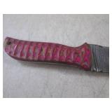 (FS) 8' Damascus Blade Knife with L... (FS) 8' Damascus Blade Knife with L...