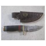 (FS) 5.75' Damascus Blade Knife wit... (FS) 5.75' Damascus Blade Knife wit...