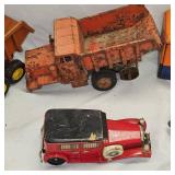 Lot of Dump Trucks and Rexall Van Body Lot of Dump Trucks and Rexall Van Body