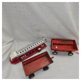 Lot of 2 Flare Wagons and Hook n Ladder Trailers Lot of 2 Flare Wagons and Hook n Ladder Trailers
