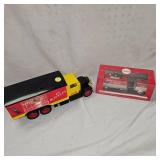 Coca Cola Clock Truck and 1:45 Scale 1960 Delivery Van Coca Cola Clock Truck and 1:45 Scale 1960 Delivery Van