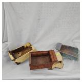 Lot of Dump Truck Boxes and Dump Truck Lot of Dump Truck Boxes and Dump Truck