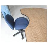 Rm 207 - Half moon table 71x48 with chair