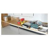 Rm 207 - Counter full of binders, bookshelf etc