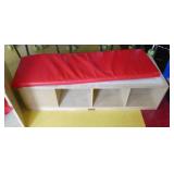 Rm 205 - 3 pieces of wood furniture with storage