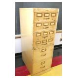 Rm 205 - Vintage file cabinet with card drawers