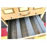 Rm 205 - Vintage file cabinet with card drawers