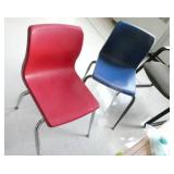 Rm 206 -  3 chairs, 2 desks and contents