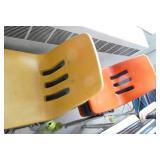 Rm 204 - 20 colored plastic chairs by MIRCO