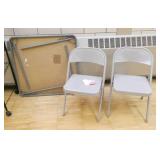 Rm 202 - card table and 2 folding chairs