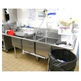 K - 3 hole wash sink