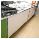 K - steel storage cabinet on wheels, stainless top