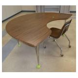 Rm 213 - half moon desk and chair