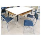 Rm 215 - desk and 4 chairs