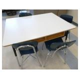Rm 215 - desk and 4 chairs