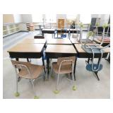 Rm 216 - 6 desks and chairs