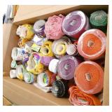 ECFE - Large box of border for bulletin boards and group of other signs and cut outs