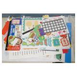 ECFE - Large box of border for bulletin boards and group of other signs and cut outs