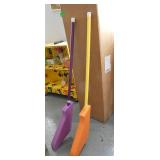 GymO- Brand new box of 10 plastic/foam floor hockey sticks 42 inch and box of floor posts/markers