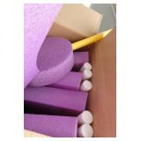 GymO- Brand new box of 10 plastic/foam floor hockey sticks 42 inch and box of floor posts/markers