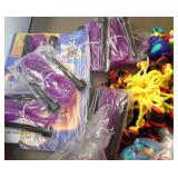 GymO- Lot of approx 95 Backpack friends, trading cards, new jump ropes, bracelets