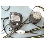 GymO- metal cart with stop watch, 2way radio