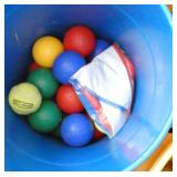 GymS- 4 buckets of balls, croquet and other