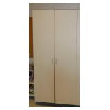 Rm 115 - 2 short bookshelves 54x17x30 and 52x25x30 and one cabinet 36x24x80and all contents