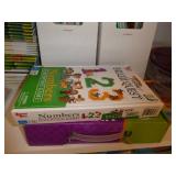 Rm 115 - 2 short bookshelves 54x17x30 and 52x25x30 and one cabinet 36x24x80and all contents