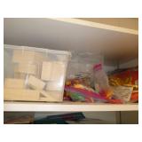 Rm 115 - 2 short bookshelves 54x17x30 and 52x25x30 and one cabinet 36x24x80and all contents