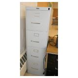 Rm 115 - steel desk 30x60x29, chair, floor mat, file cabinet