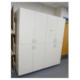 Rm 114B - Two cabinets, each with 4 doors