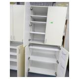 Rm 114B - Two cabinets, each with 4 doors