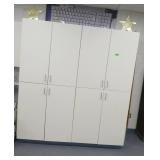 Rm 114B - Two more cabinets, each with 4 doors